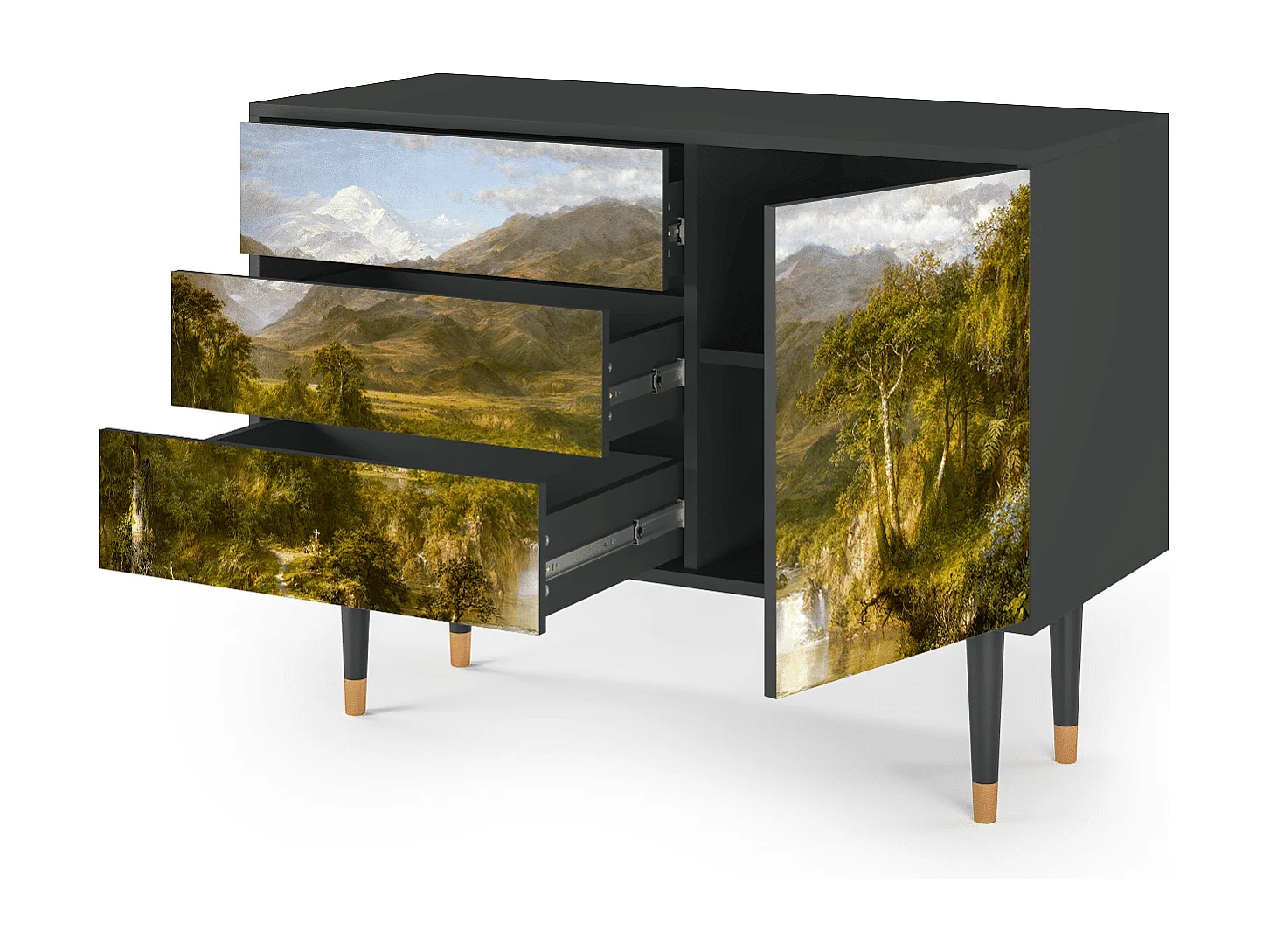 Buffet - 115х84х41 cm - S3 - The Heart of the Andes , Anthracite