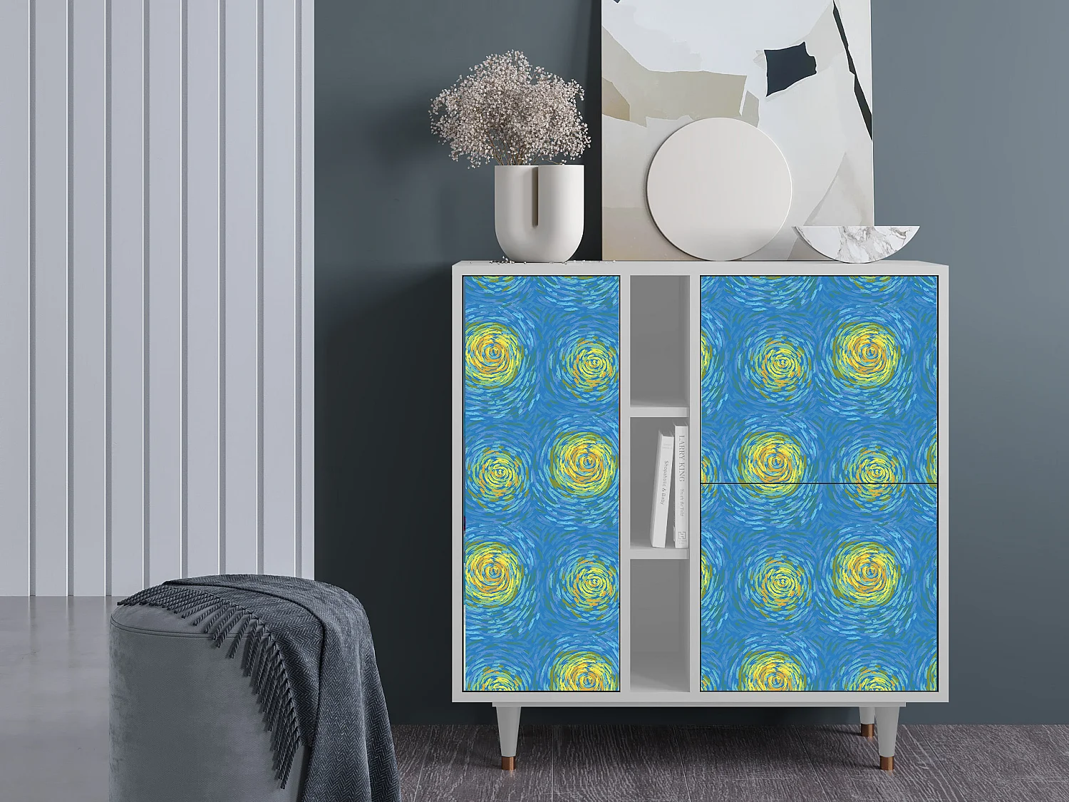 Buffet - 94х96х41 cm - BS5 - Van Gogh Lights, Blanc