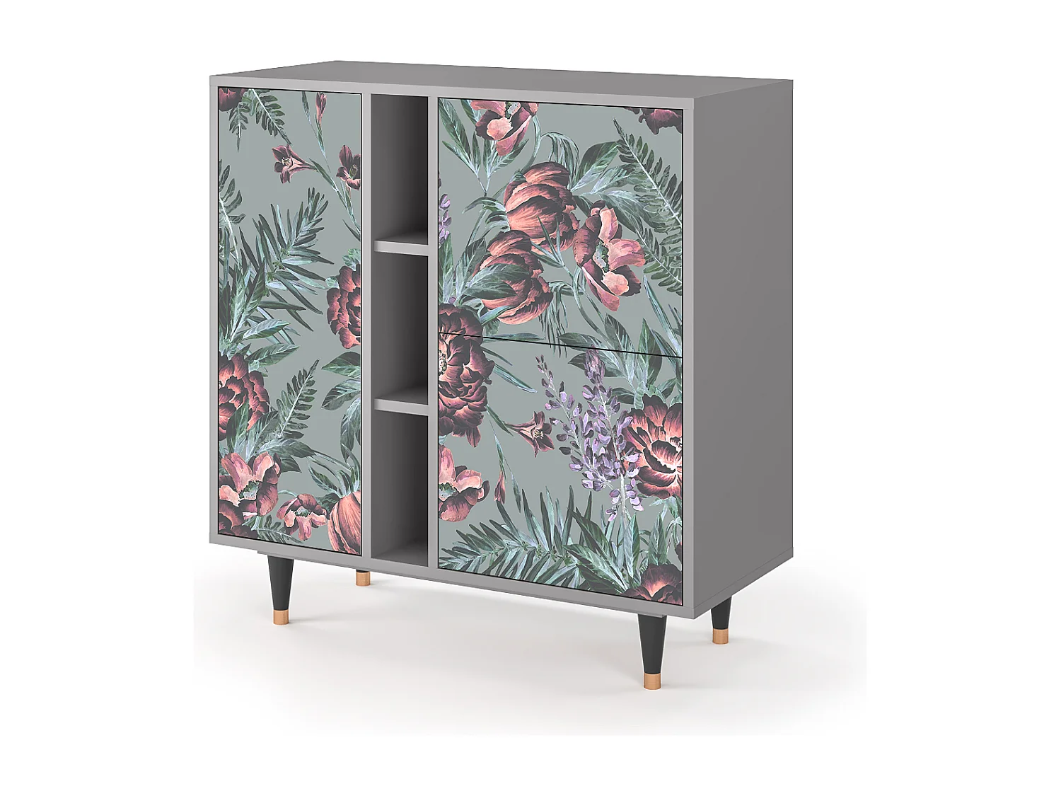 Buffet - 94х96х41 cm - BS5 - Light Peonies, Gris