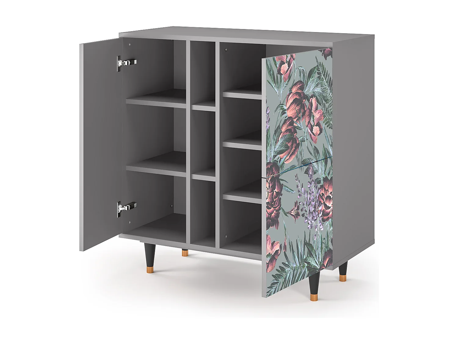 Buffet - 94х96х41 cm - BS5 - Light Peonies, Gris
