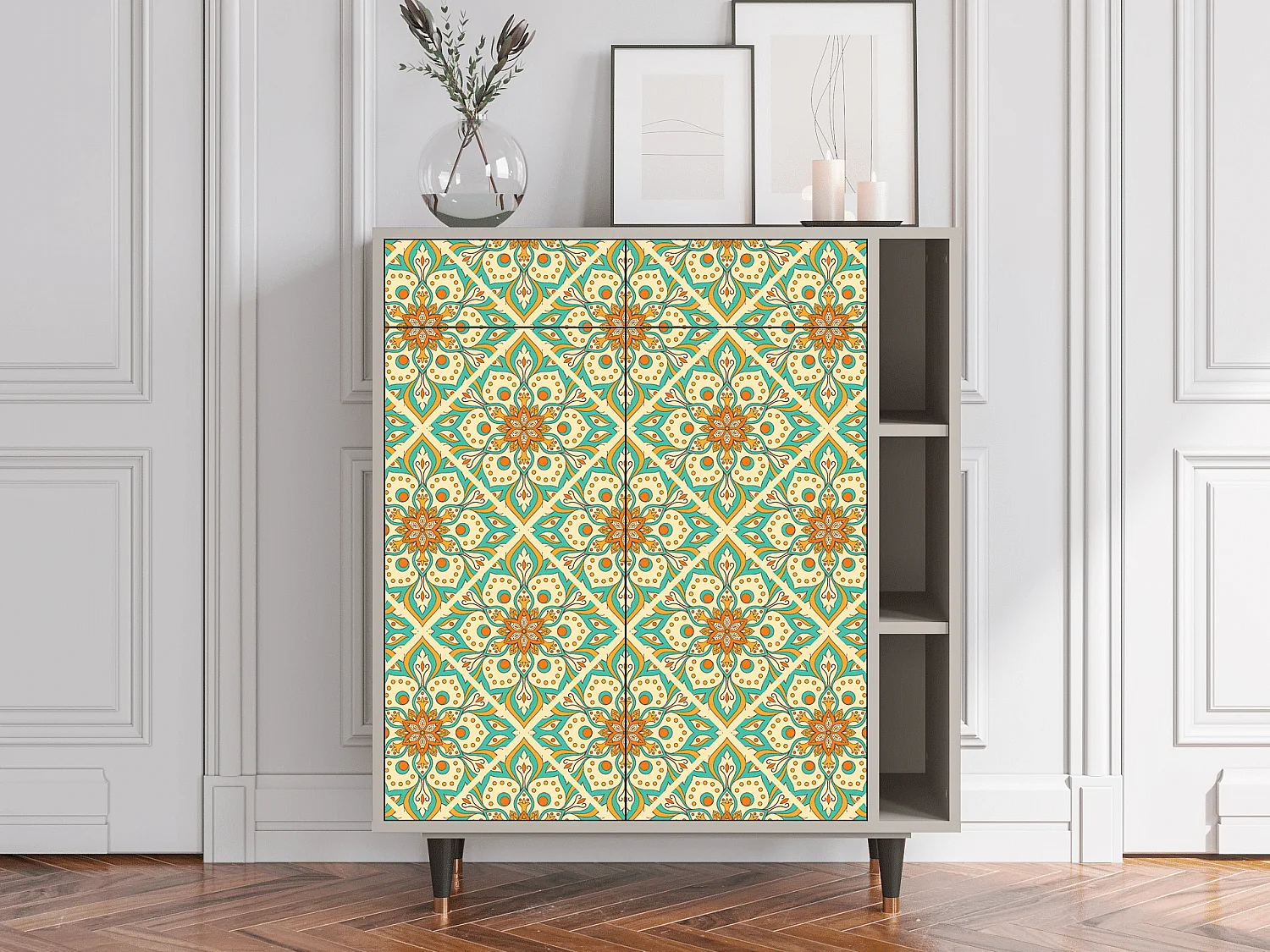 Buffet - 96х110х41 cm - BS6 - Hindu Daisy, Sable