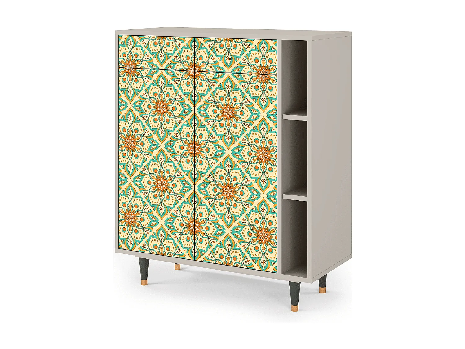 Buffet - 96х110х41 cm - BS6 - Hindu Daisy, Sable