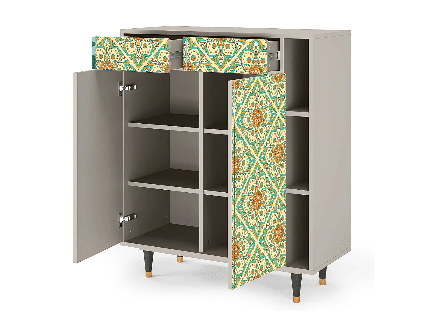 Buffet - 96х110х41 cm - BS6 - Hindu Daisy, Sable