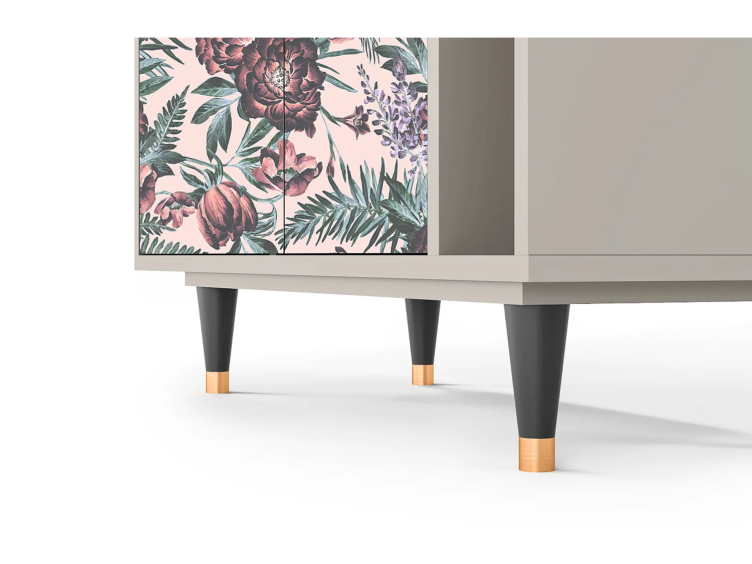 Aparador - 96х110х41 cm - BS6 - Peach Peonies, Areia