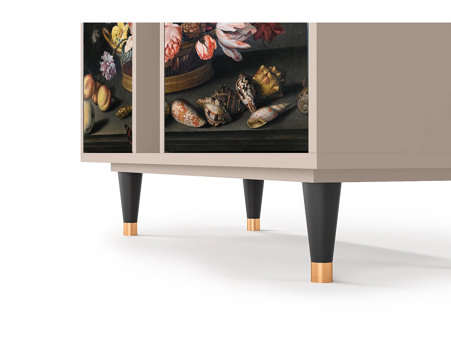 Buffet - 94х96х41 cm - BS5 - Still Life with Flowers, Latte