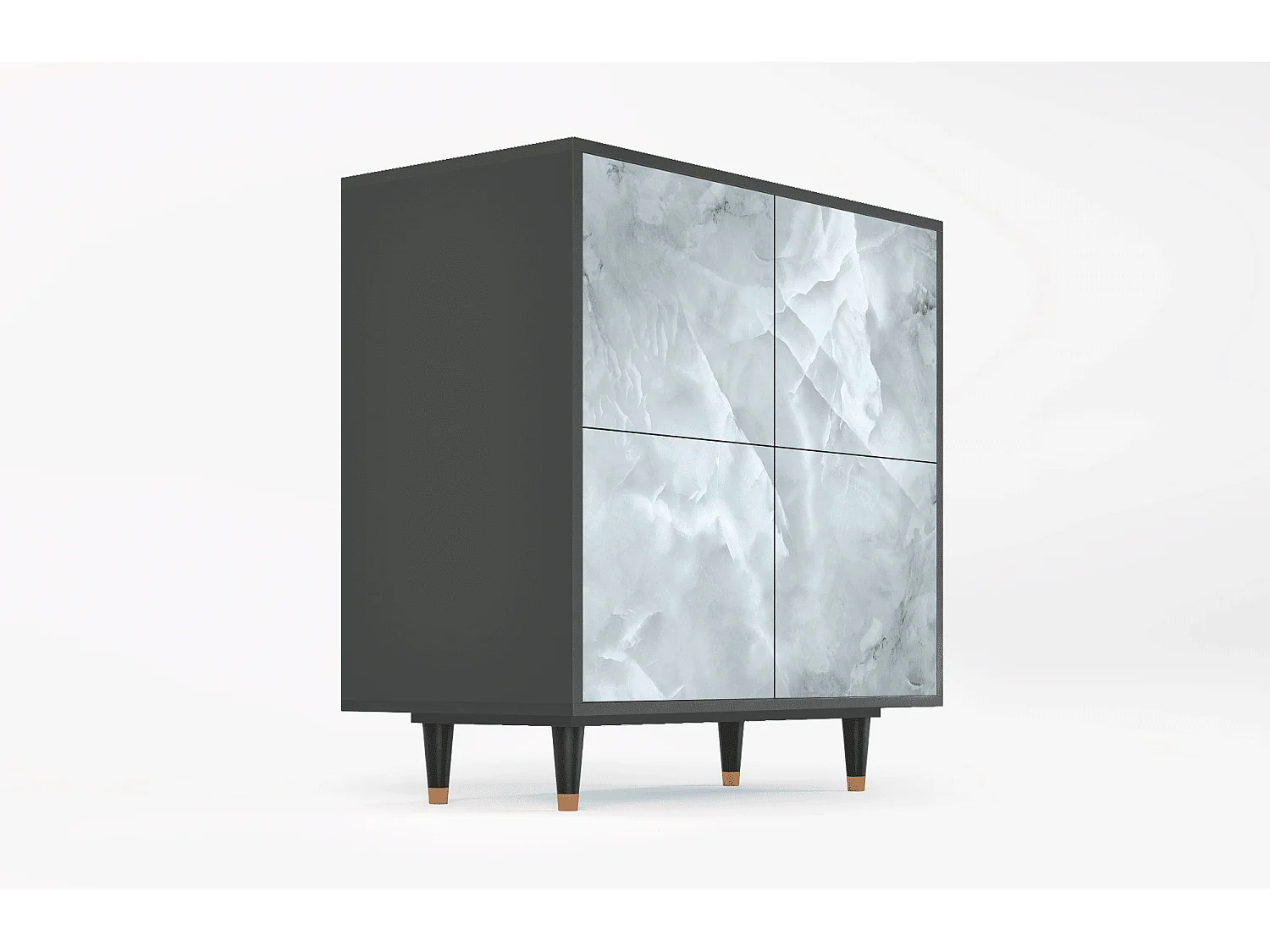 Dressoir - 94x96x48 cm - BS3 - The Onyx, Antraciet