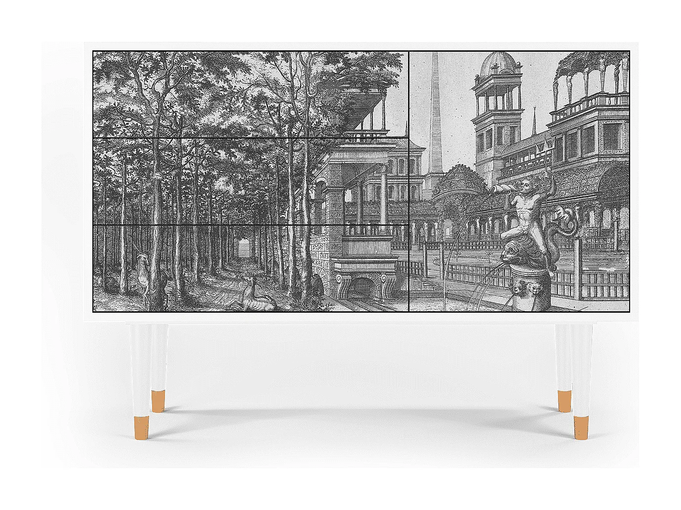 Credenza - 115х84х41 cm - S3 - La Tristesse du Roi, Bianco