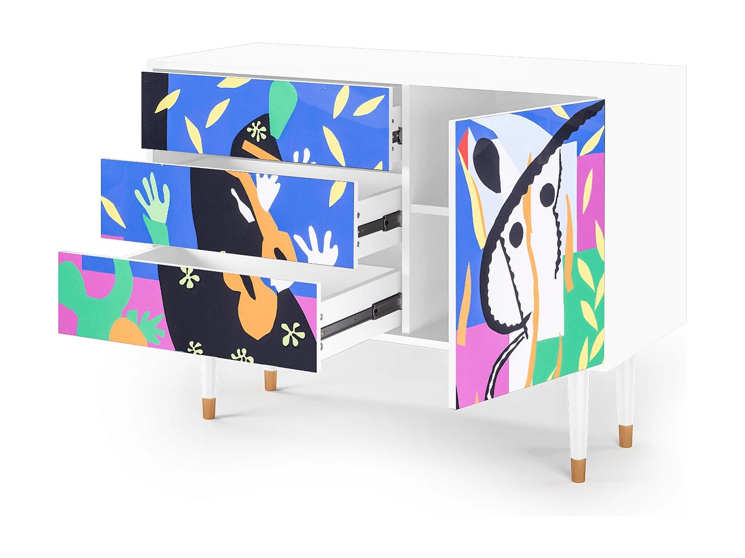 Credenza - 115х84х41 cm - S3 - La Tristesse du Roi, Bianco