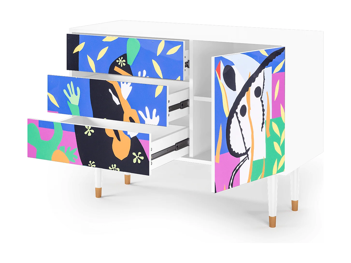 Buffet - 115х84х41 cm - S3 - La Tristesse du Roi, Blanc