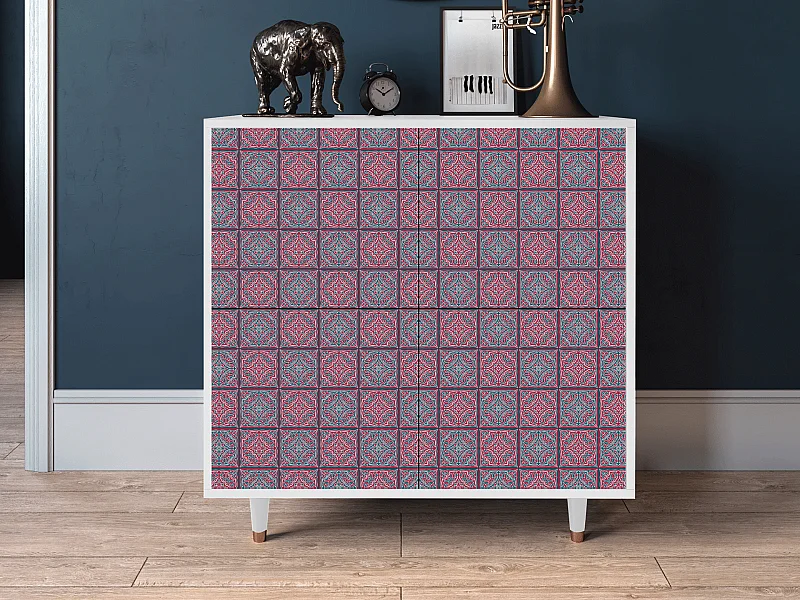 Dressoir - 94x96x48 cm - BS3 - Riviera Mosaic, Wit