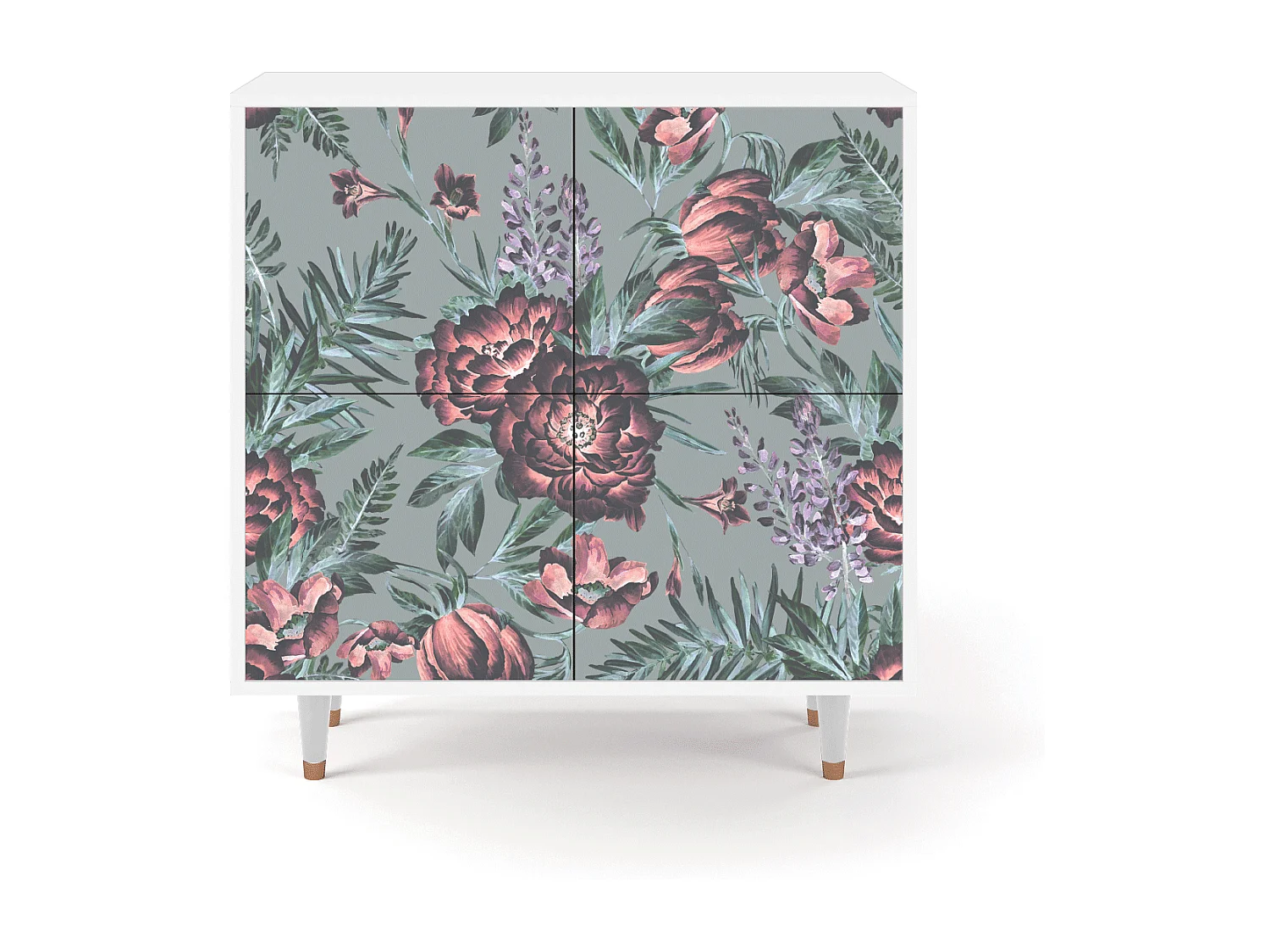 Aparador - 94x96x48 cm - BS3 - Light Peonies, Branco