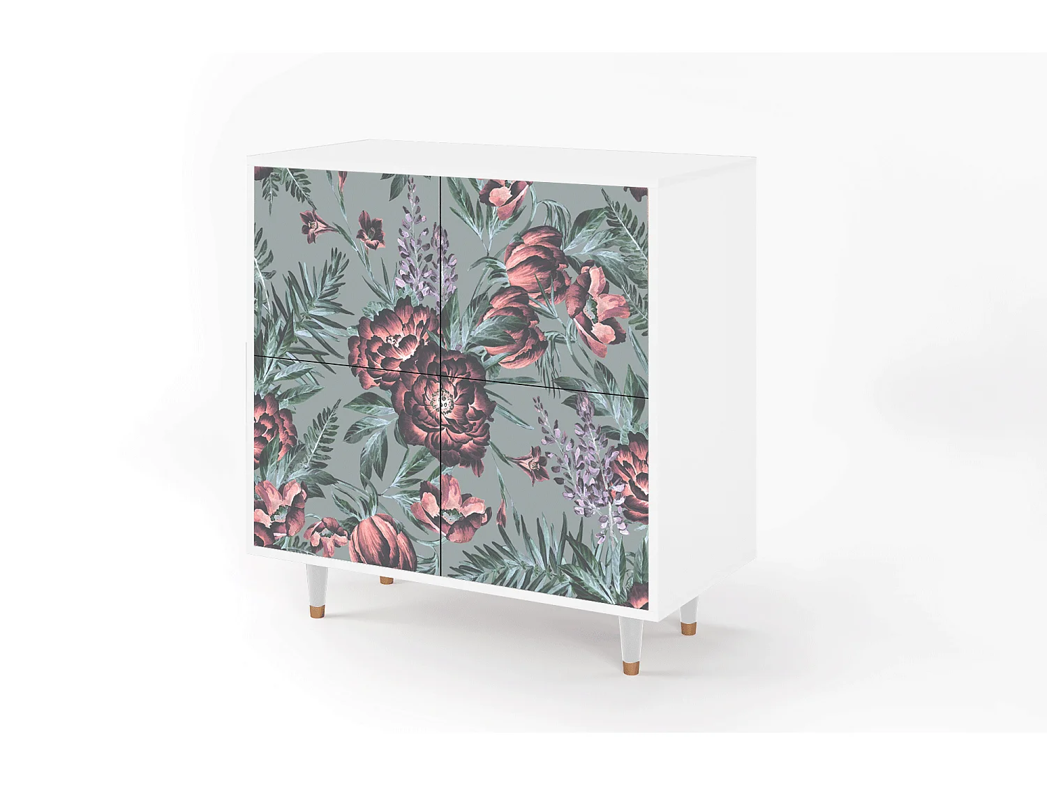 Aparador - 94x96x48 cm - BS3 - Light Peonies, Branco