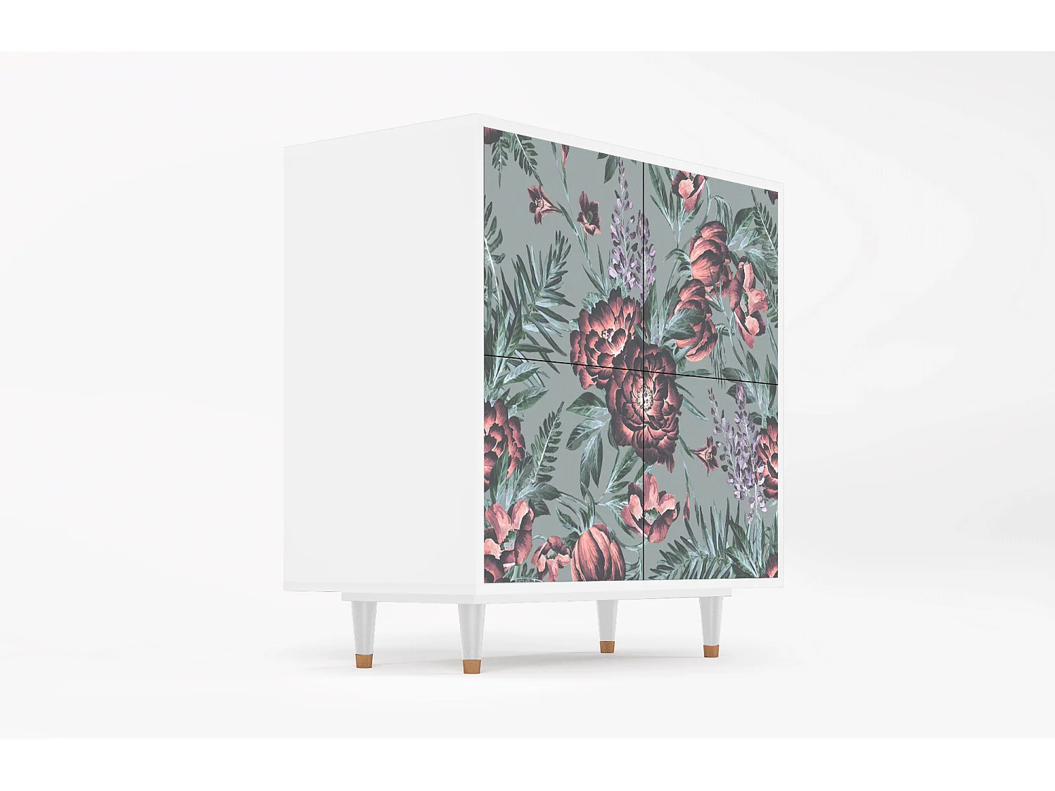 Aparador - 94x96x48 cm - BS3 - Light Peonies, Branco