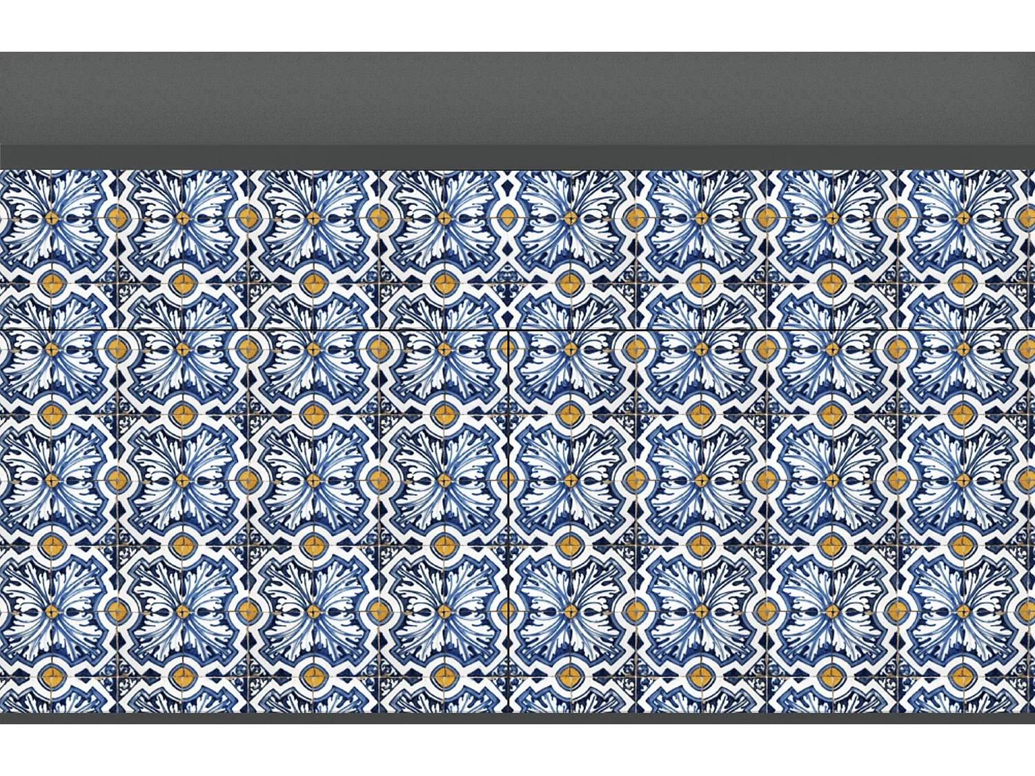 Kredens - 115x85x48 cm - BS4 - Lovely Cornflowers, Antracyt