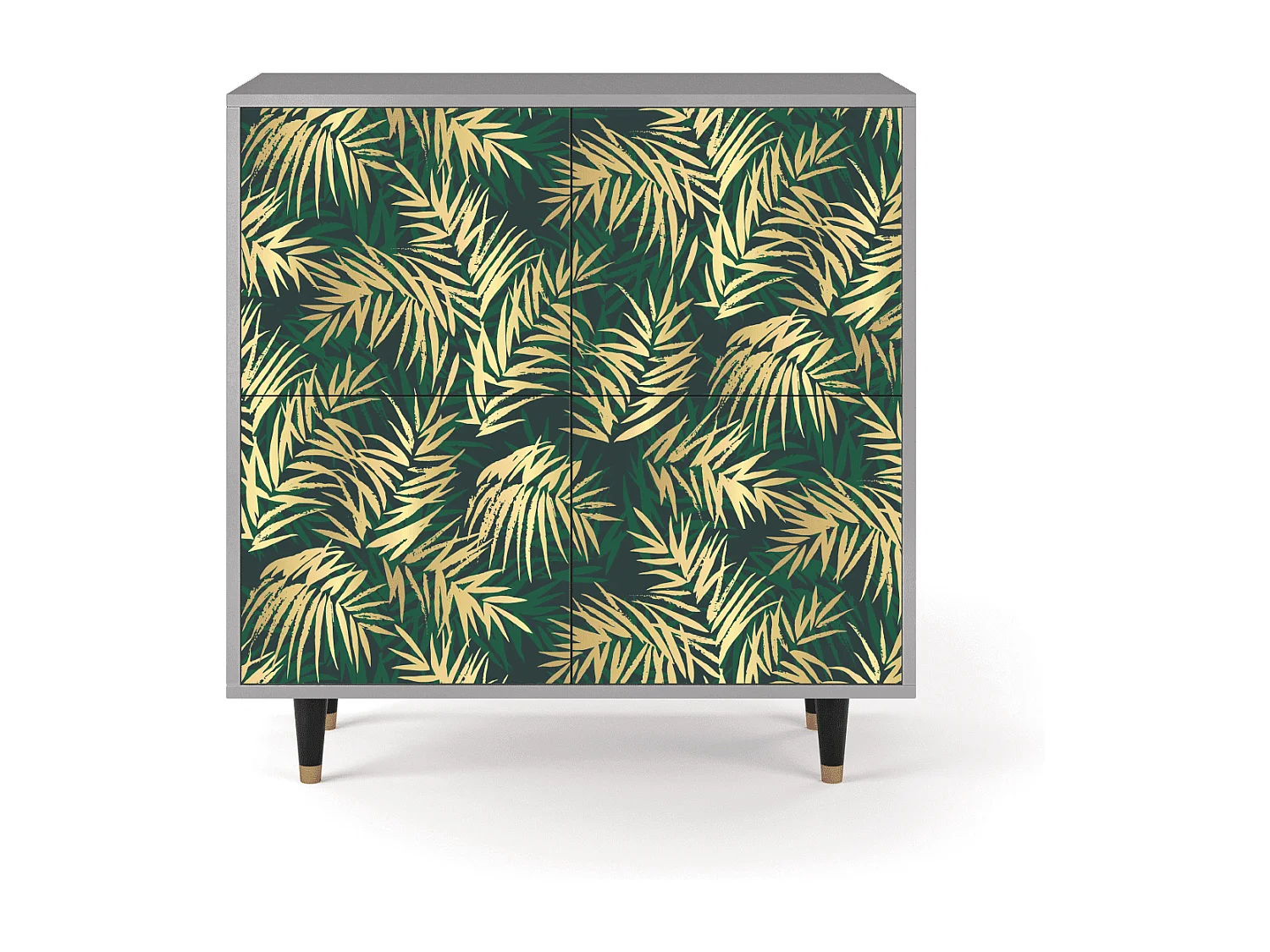Buffet - 94x96x48 cm - BS3 - Sunny Palm Tree, Gris