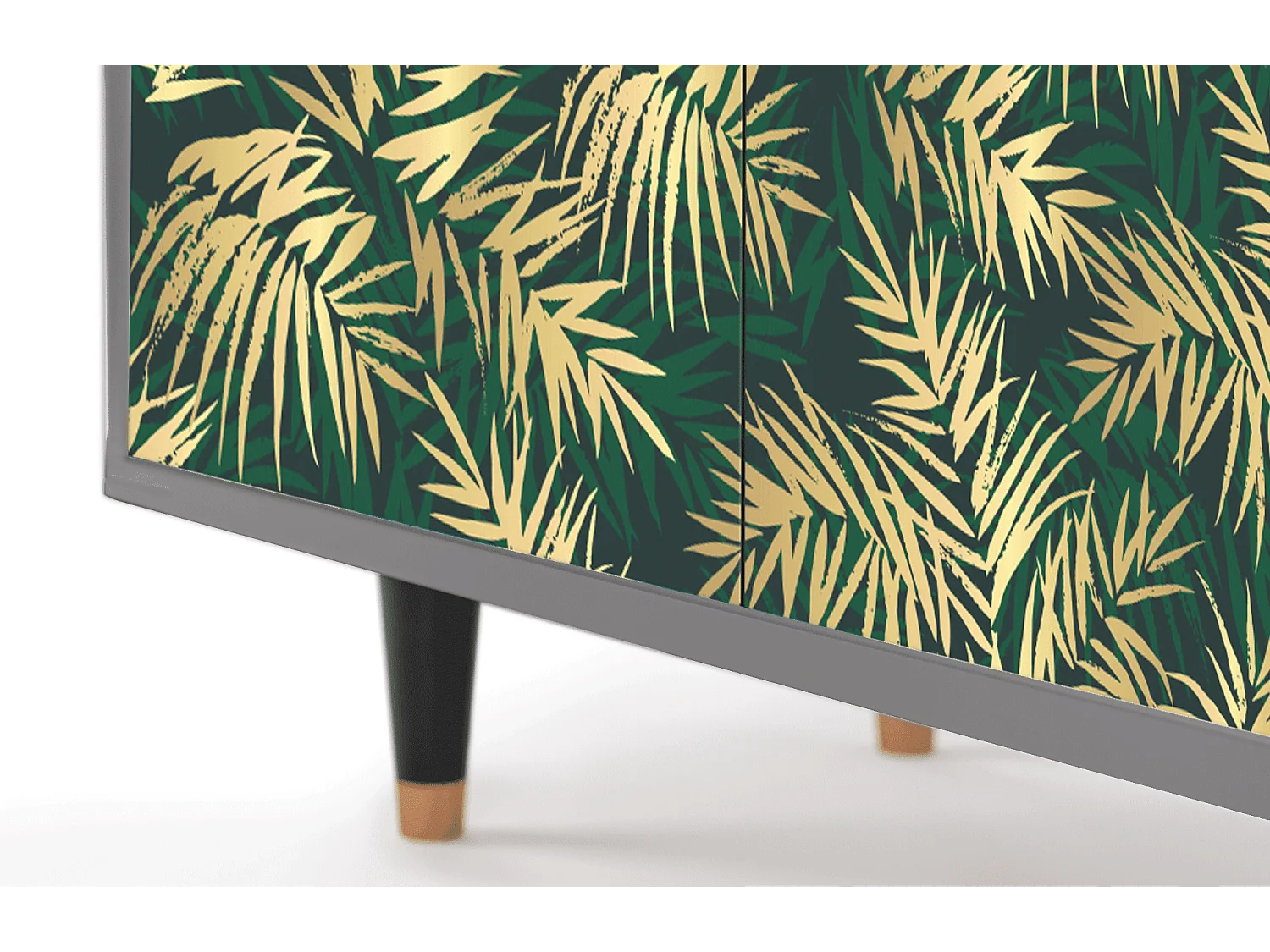 Buffet - 94x96x48 cm - BS3 - Sunny Palm Tree, Gris