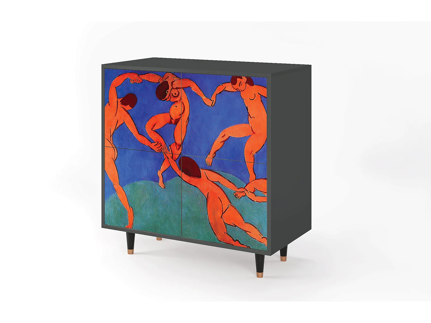 Kredens - 94x96x48 cm - BS3 - The Dance by Matisse , Antracyt