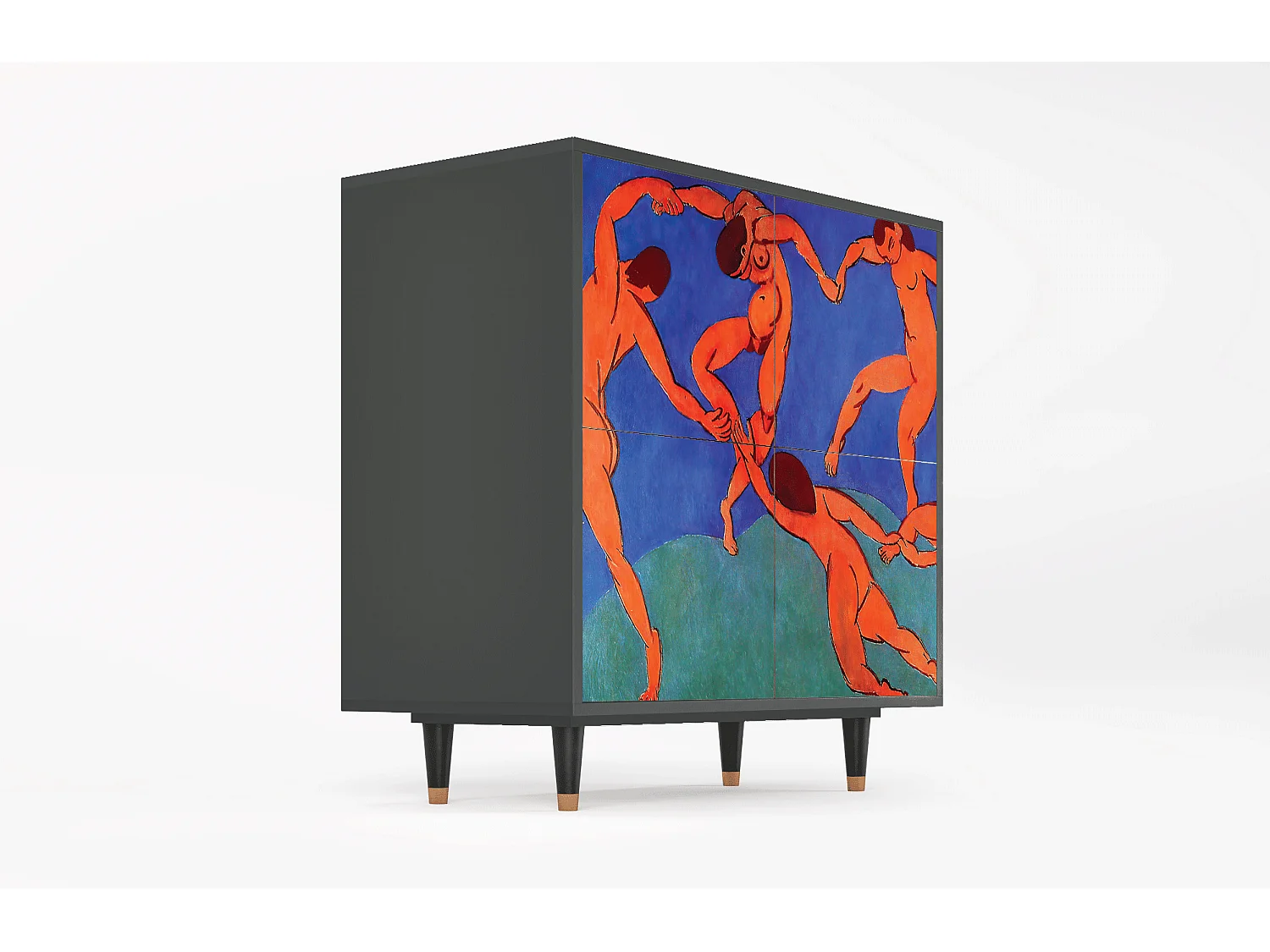 Kredens - 94x96x48 cm - BS3 - The Dance by Matisse , Antracyt