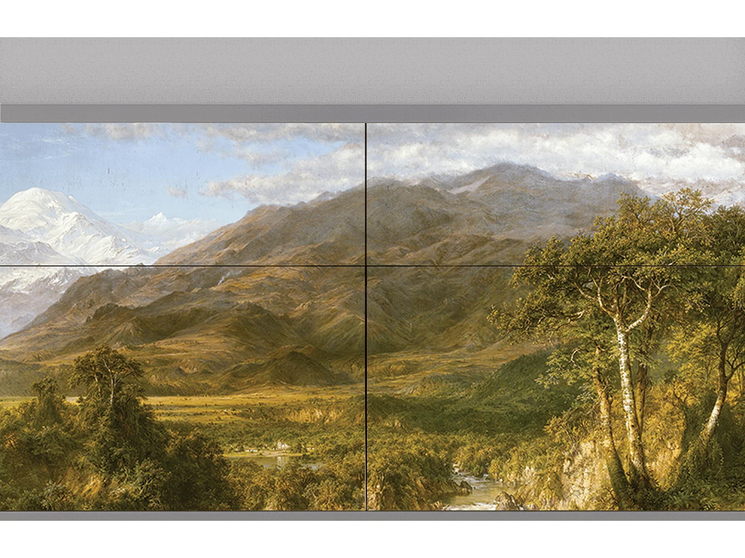 Buffet - 115x85x48 cm - BS4 - The Heart of the Andes , Gris