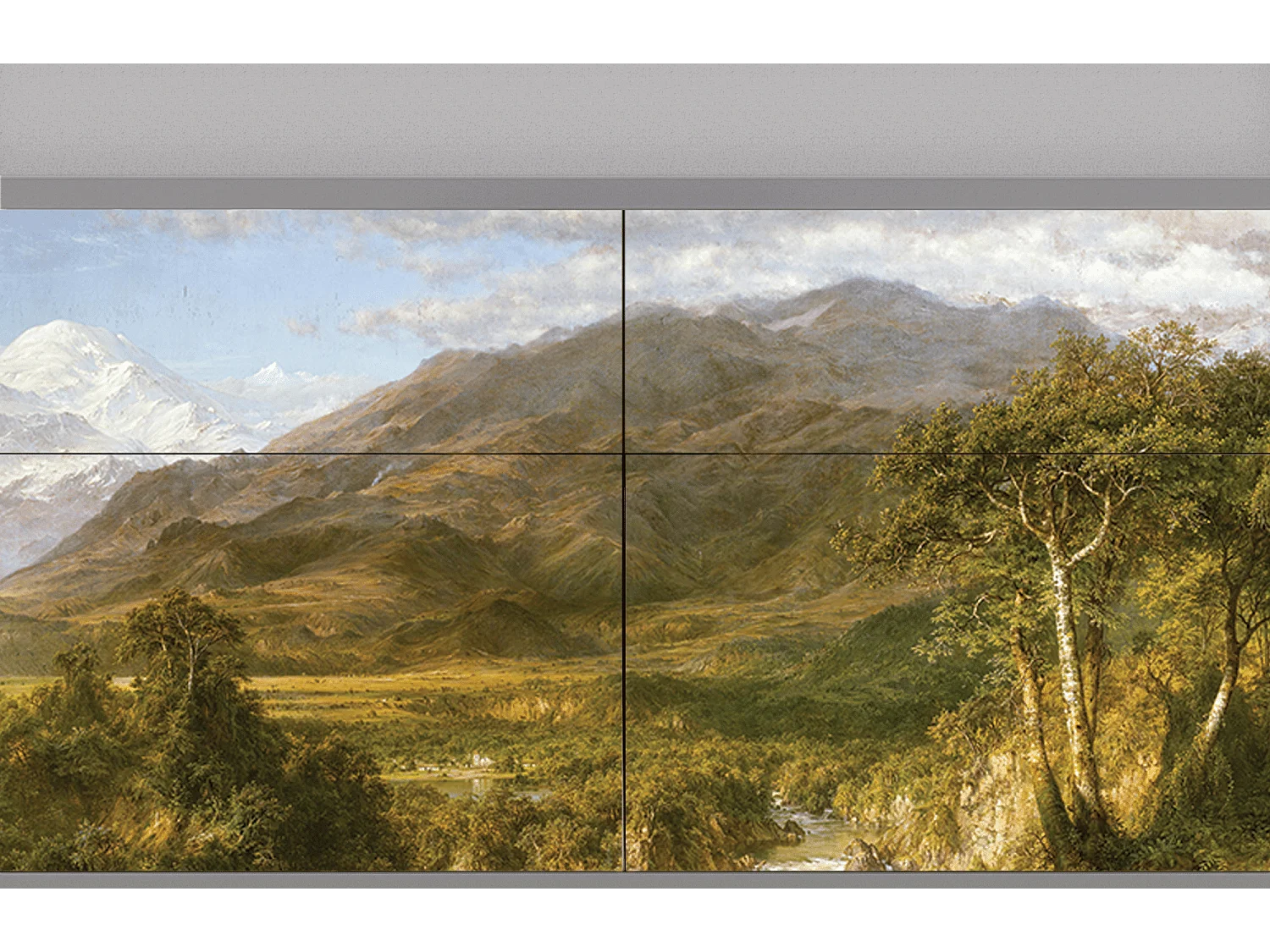 Buffet - 115x85x48 cm - BS4 - The Heart of the Andes , Gris