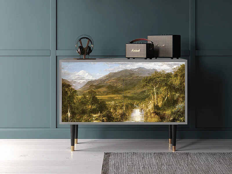 Kredens - 115x85x48 cm - BS4 - The Heart of the Andes , Szary