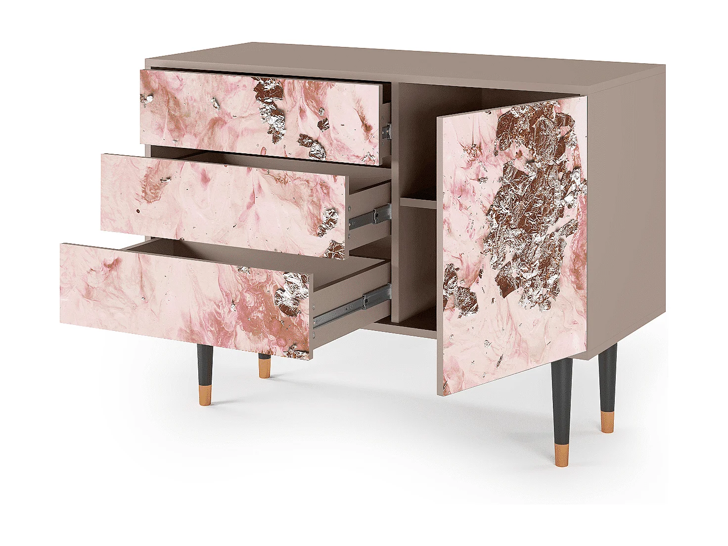 Credenza - 115х84х41 cm - S3 - Cotton Candy, Latte