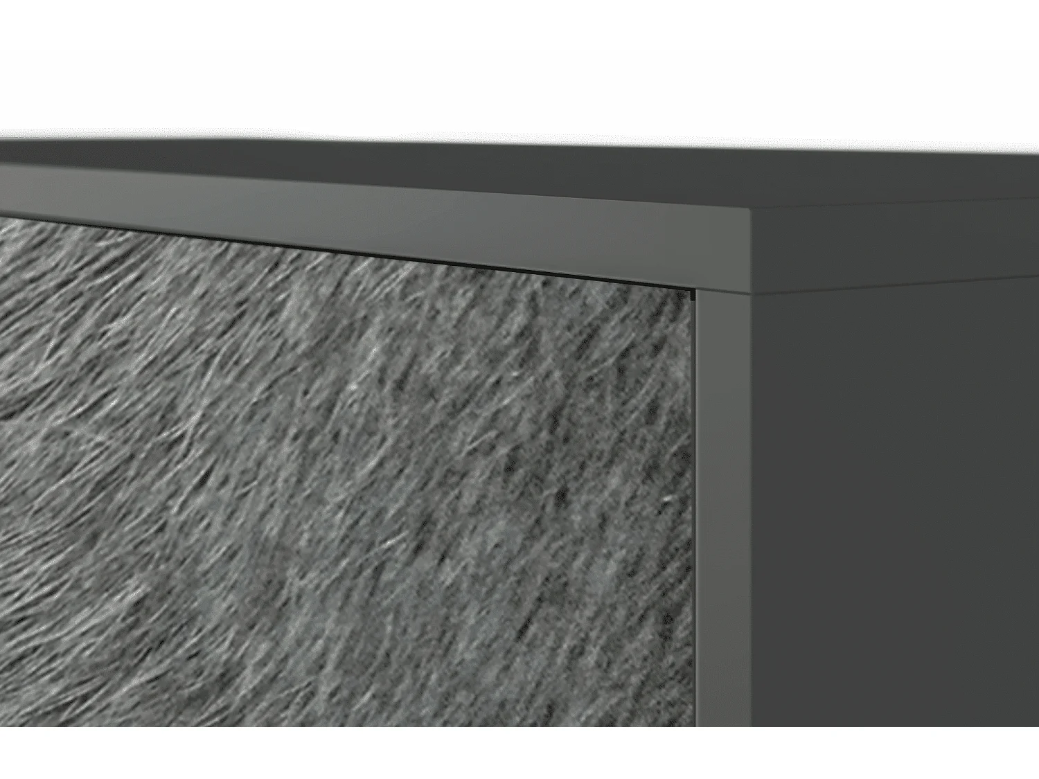 Kredens - 115х84х41 cm - S3 - Peanut Hair, Antracyt