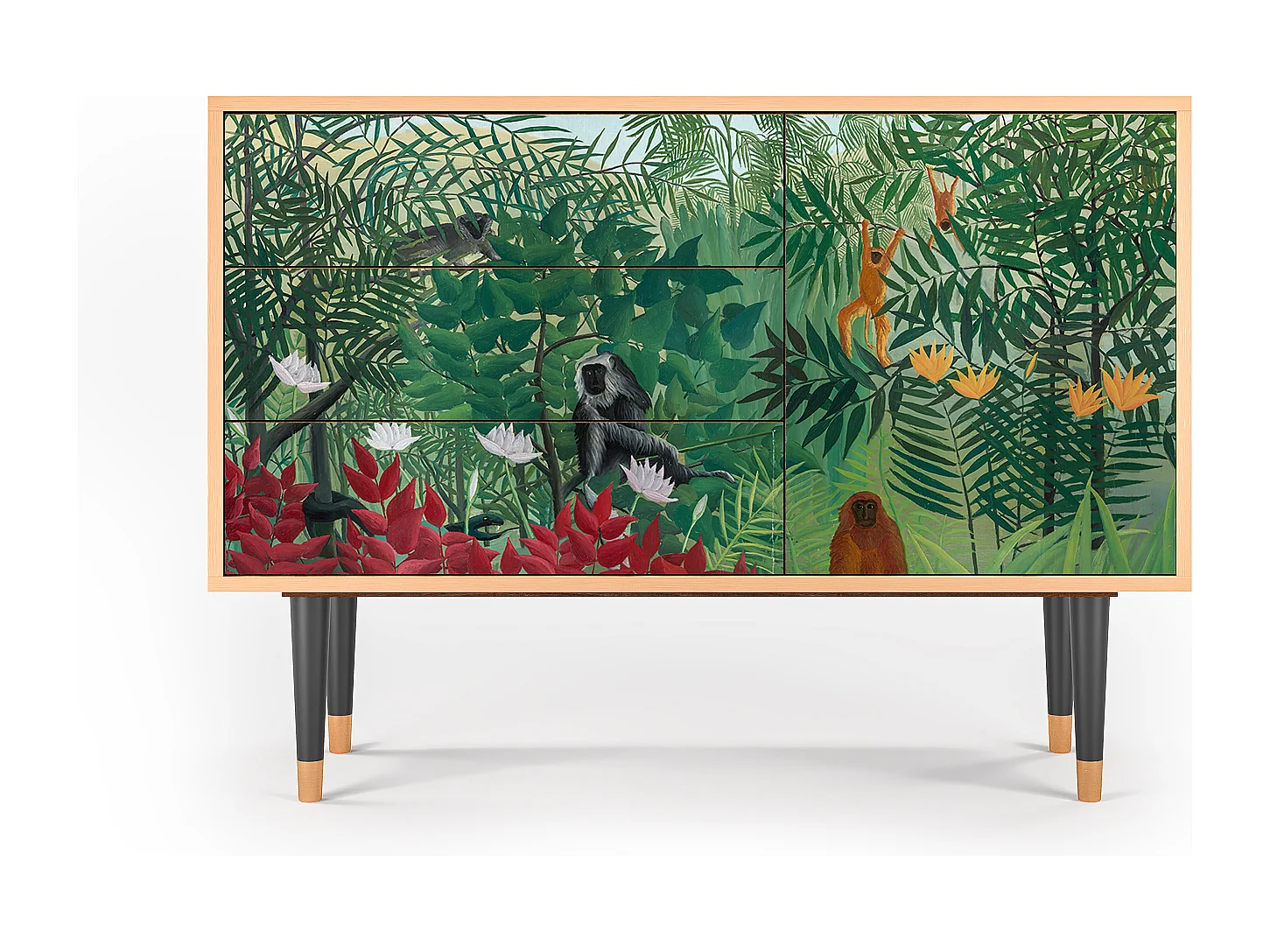 Buffet - 115х84х41 cm - S3 - Jungles in Paris, Noyer