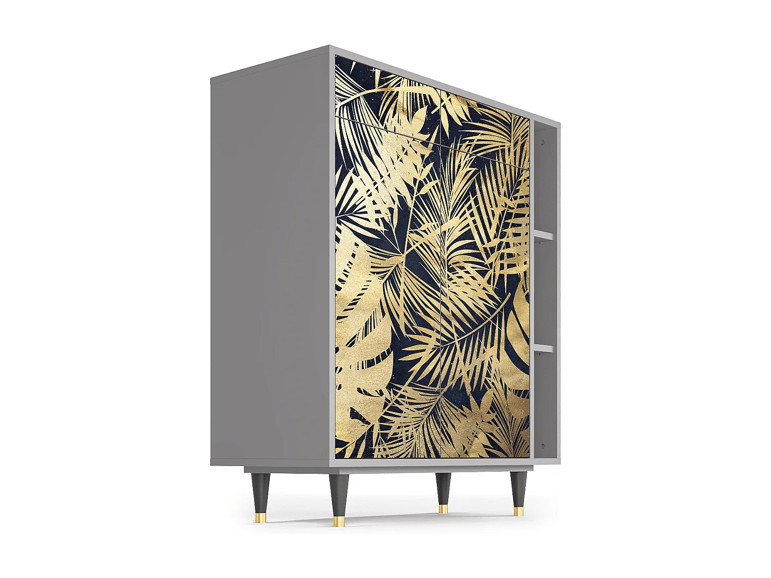 Kredens - 96х110х41 cm - BS6 - Jungle Vibes, Szary