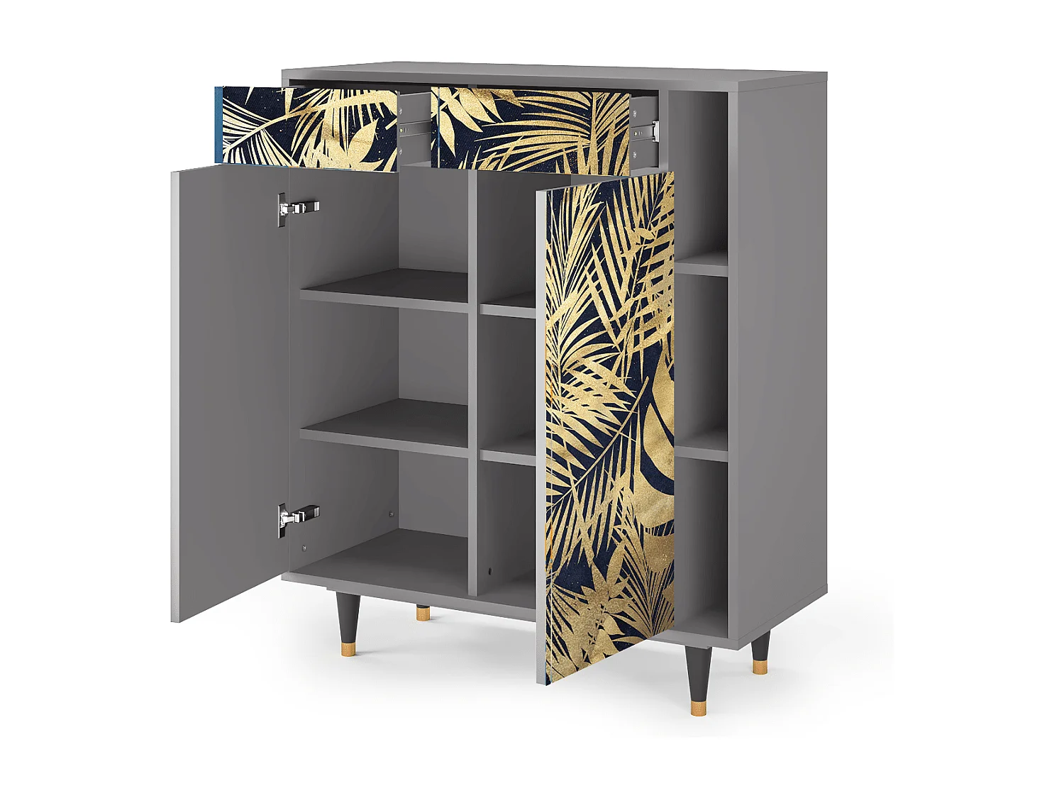 Buffet - 96х110х41 cm - BS6 - Jungle Vibes, Gris