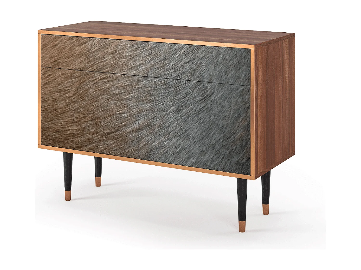 Buffet - 115x85x48 cm - BS4 - Peanut Hair, Noyer