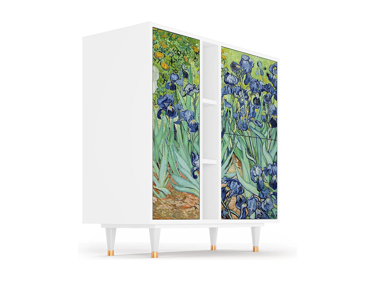 Dressoir - 94х96х41 cm - BS5 - Irises , Wit