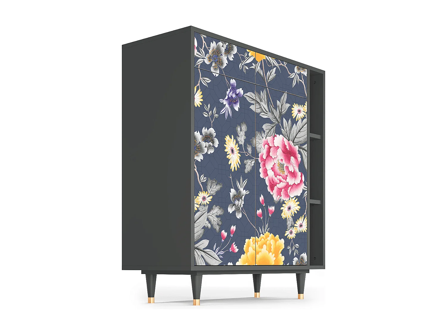 Buffet - 96х110х41 cm - BS6 - Dark Flower Bed, Anthracite