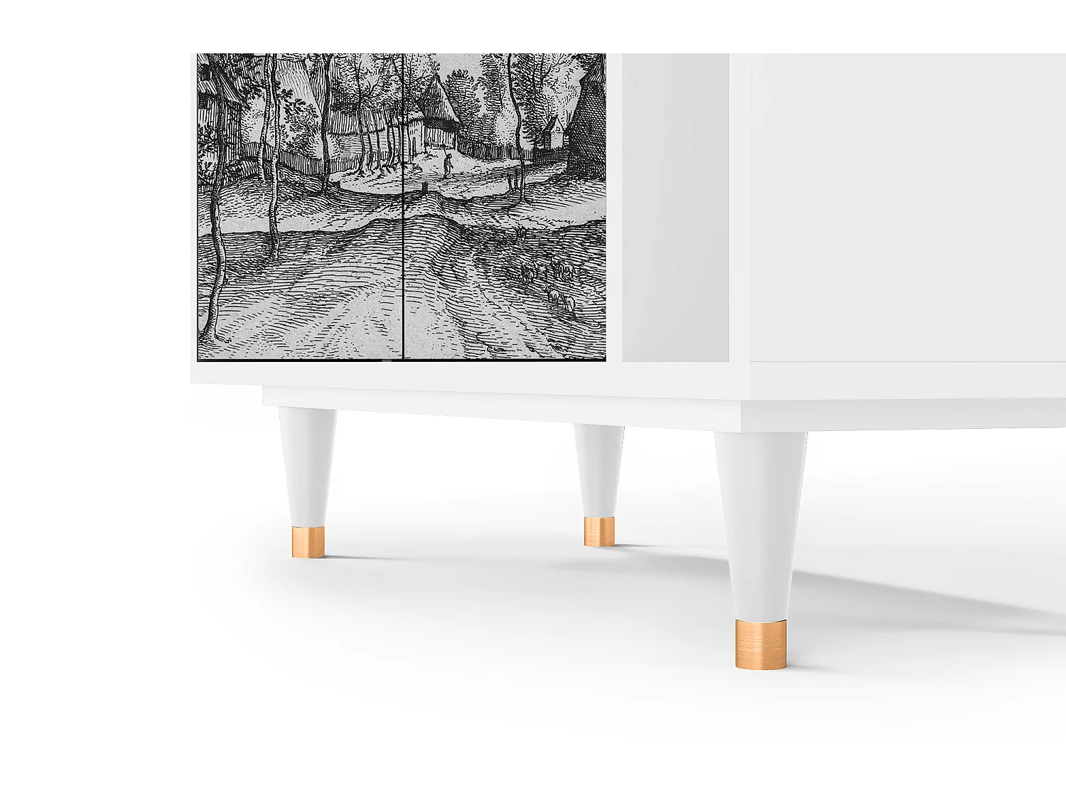 Aparador - 96х110х41 cm - BS6 - Village Road, Branco