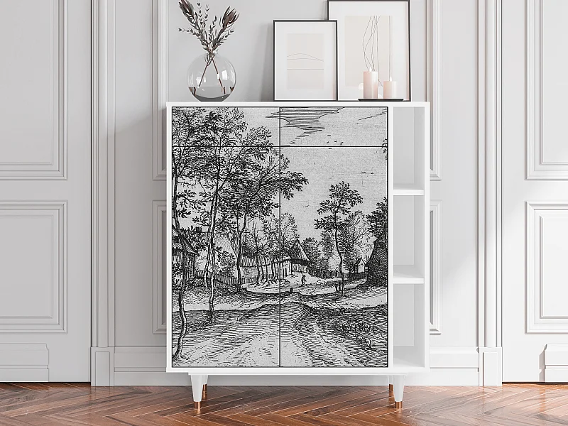 Aparador - 96х110х41 cm - BS6 - Village Road, Branco