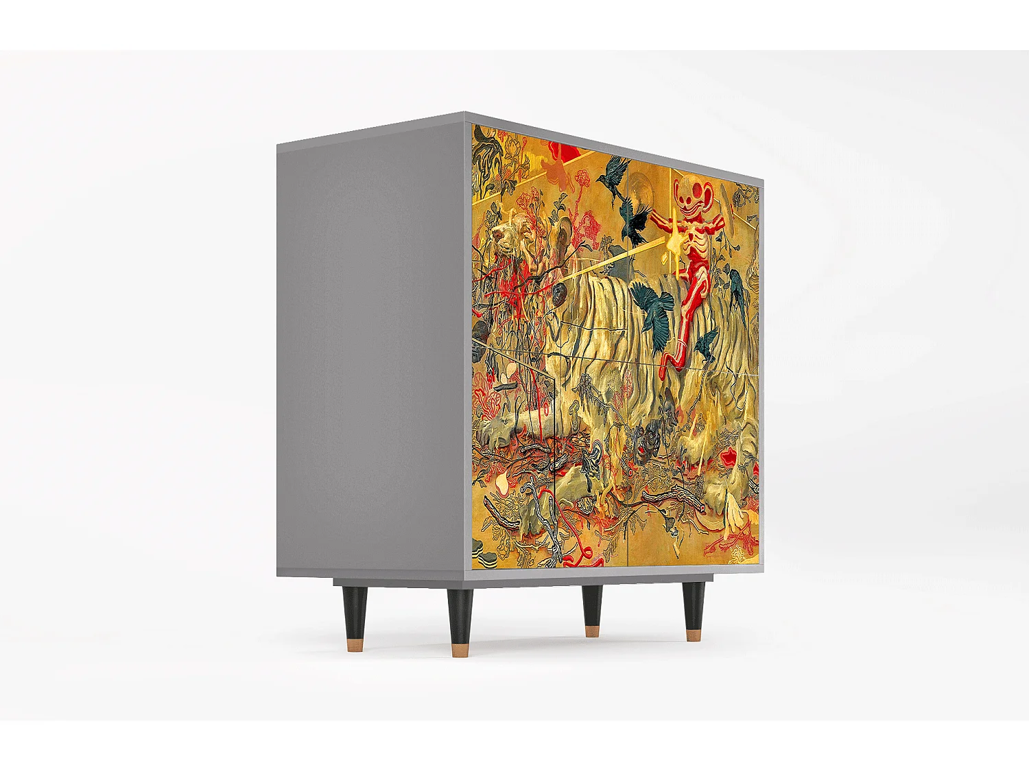 Credenza - 94x96x48 cm - BS3 - Blood by James Jean, Grigio