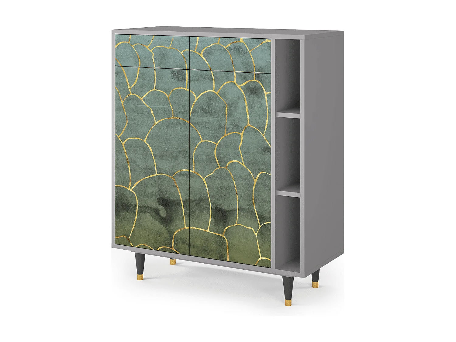 Buffet - 96х110х41 cm - BS6 - Magnificent Water Lily, Gris