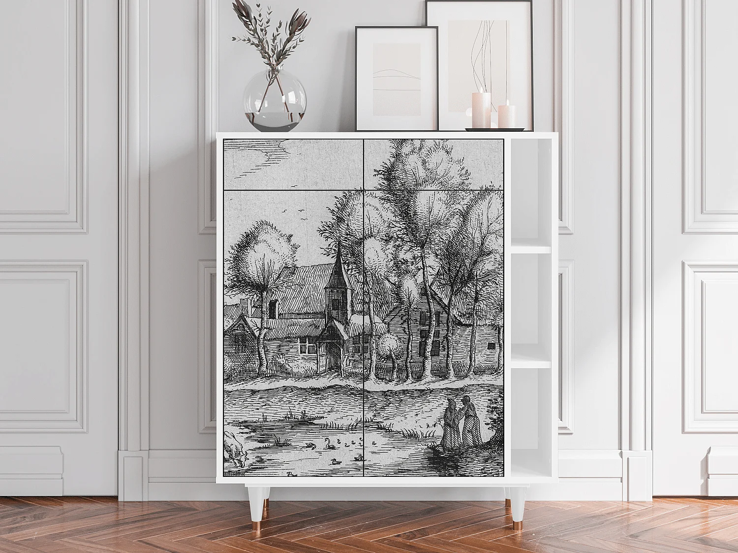 Aparador - 96х110х41 cm - BS6 - A Pond, Branco