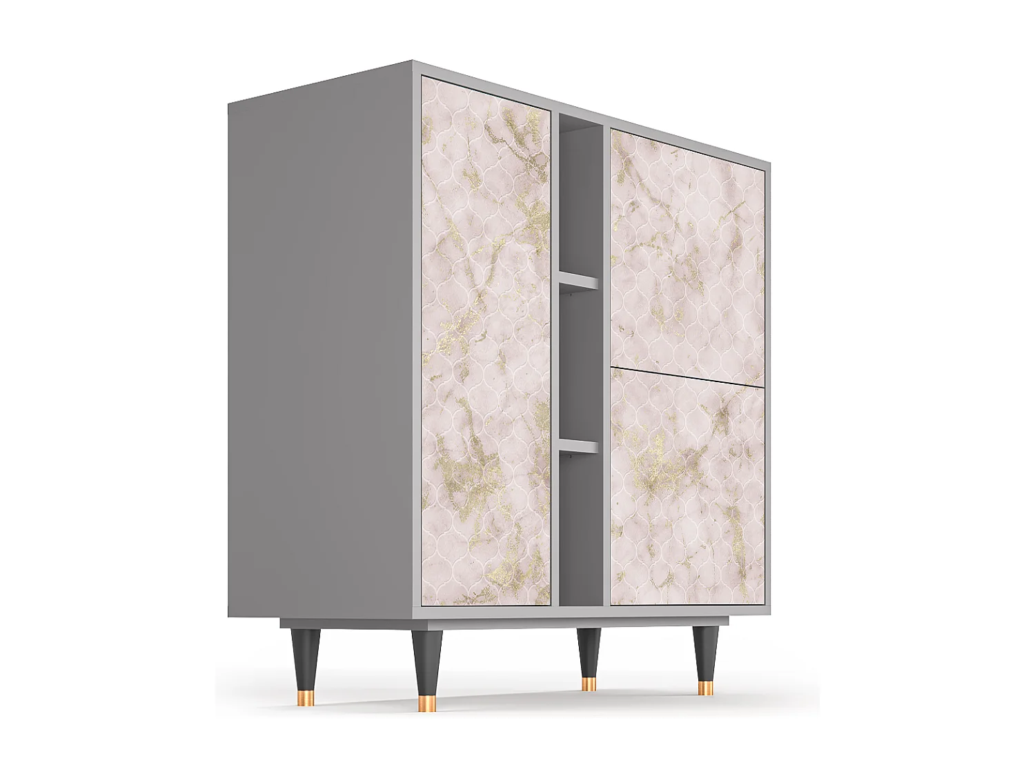 Buffet - 94х96х41 cm - BS5 - Dirty Roses, Gris