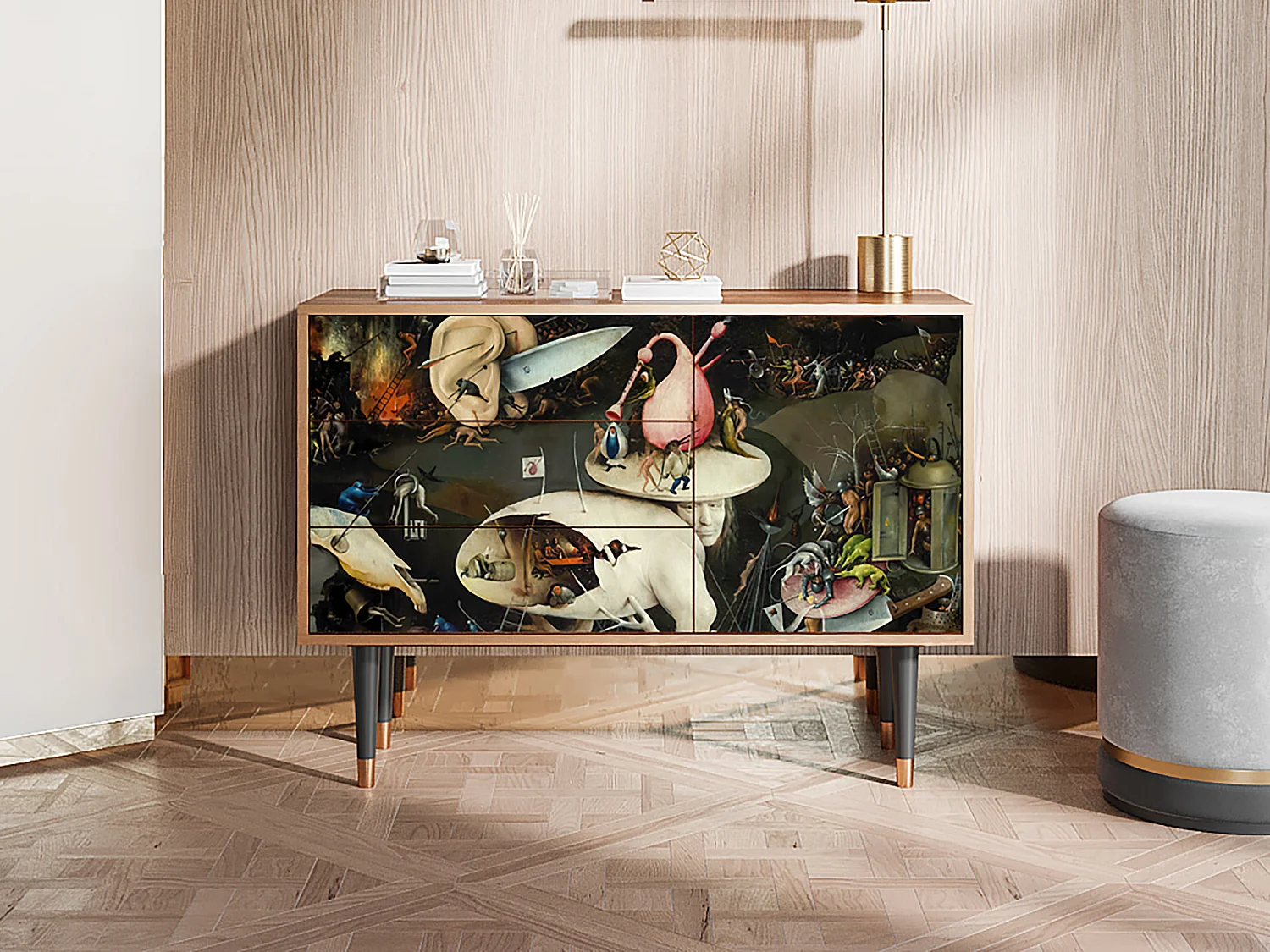 Dressoir - 115х84х41 cm - S3 - The Garden 2, Walnoot