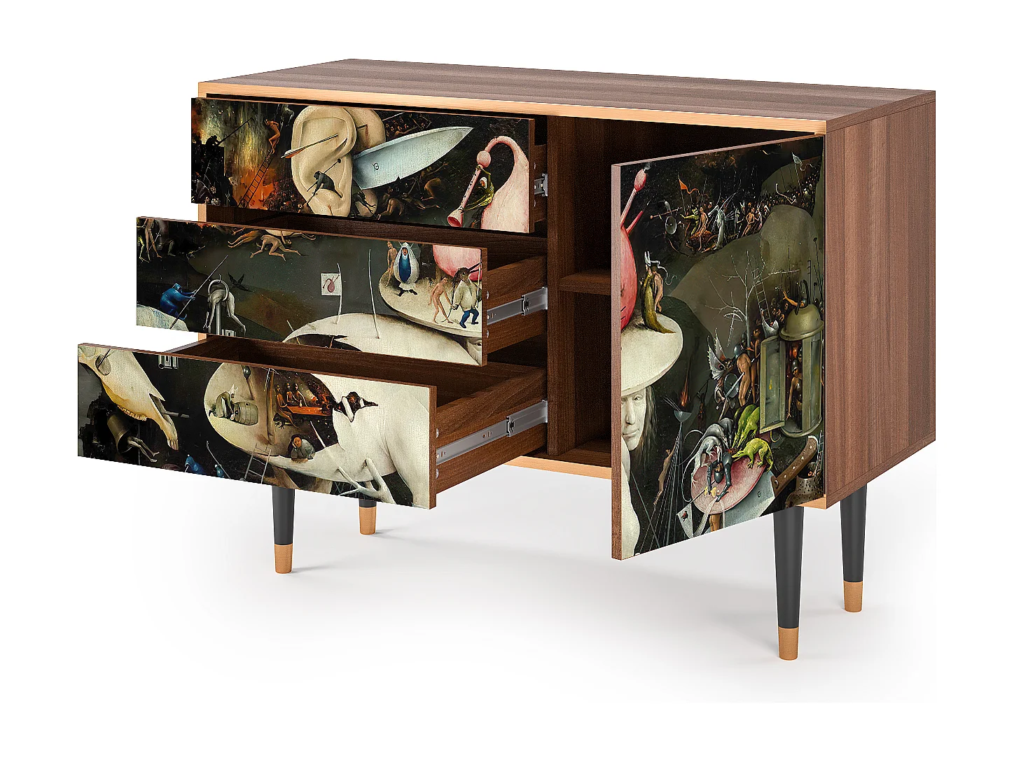 Dressoir - 115х84х41 cm - S3 - The Garden 2, Walnoot