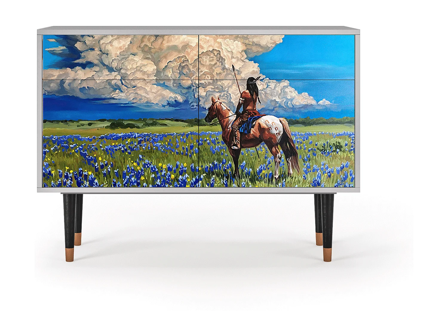 Buffet - 115x85x48 cm - BS4 - Thunderheads by Dean, Gris