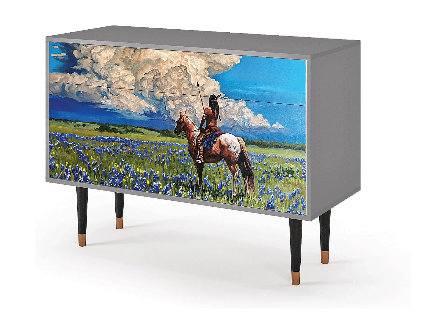 Buffet - 115x85x48 cm - BS4 - Thunderheads by Dean, Gris