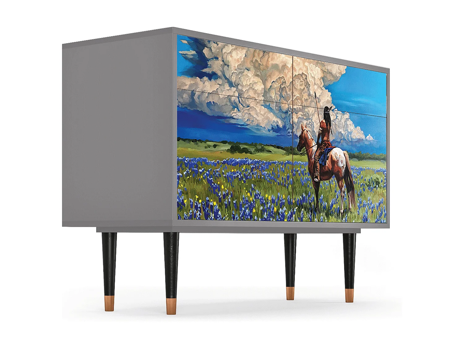 Buffet - 115x85x48 cm - BS4 - Thunderheads by Dean, Gris