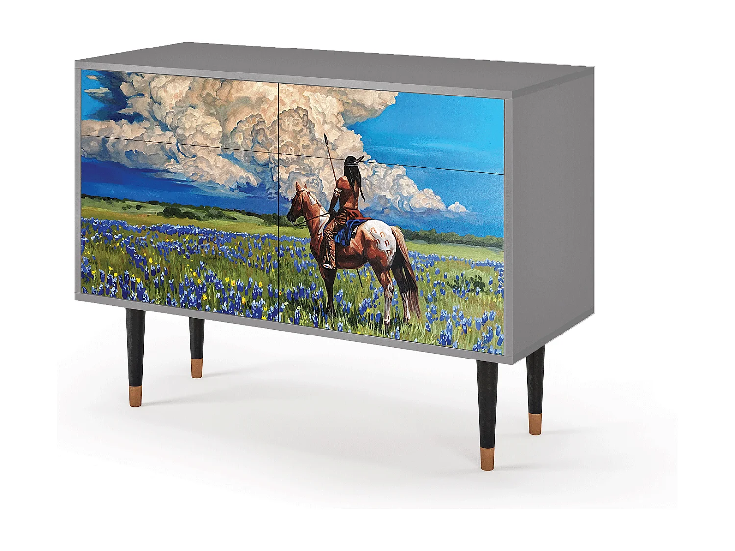 Buffet - 115x85x48 cm - BS4 - Thunderheads by Dean, Gris