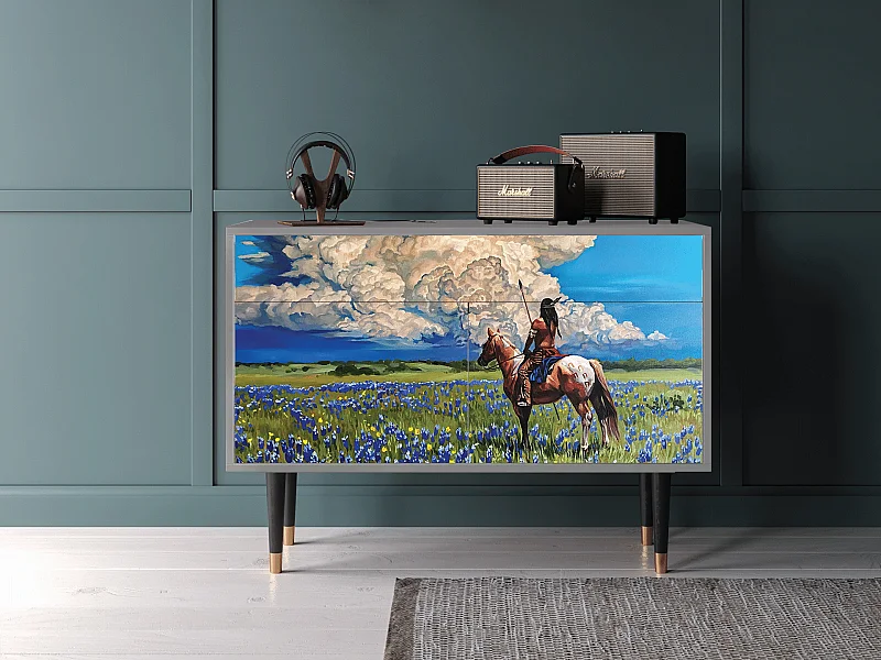 Dressoir - 115x85x48 cm - BS4 - Thunderheads by Dean, Grijs