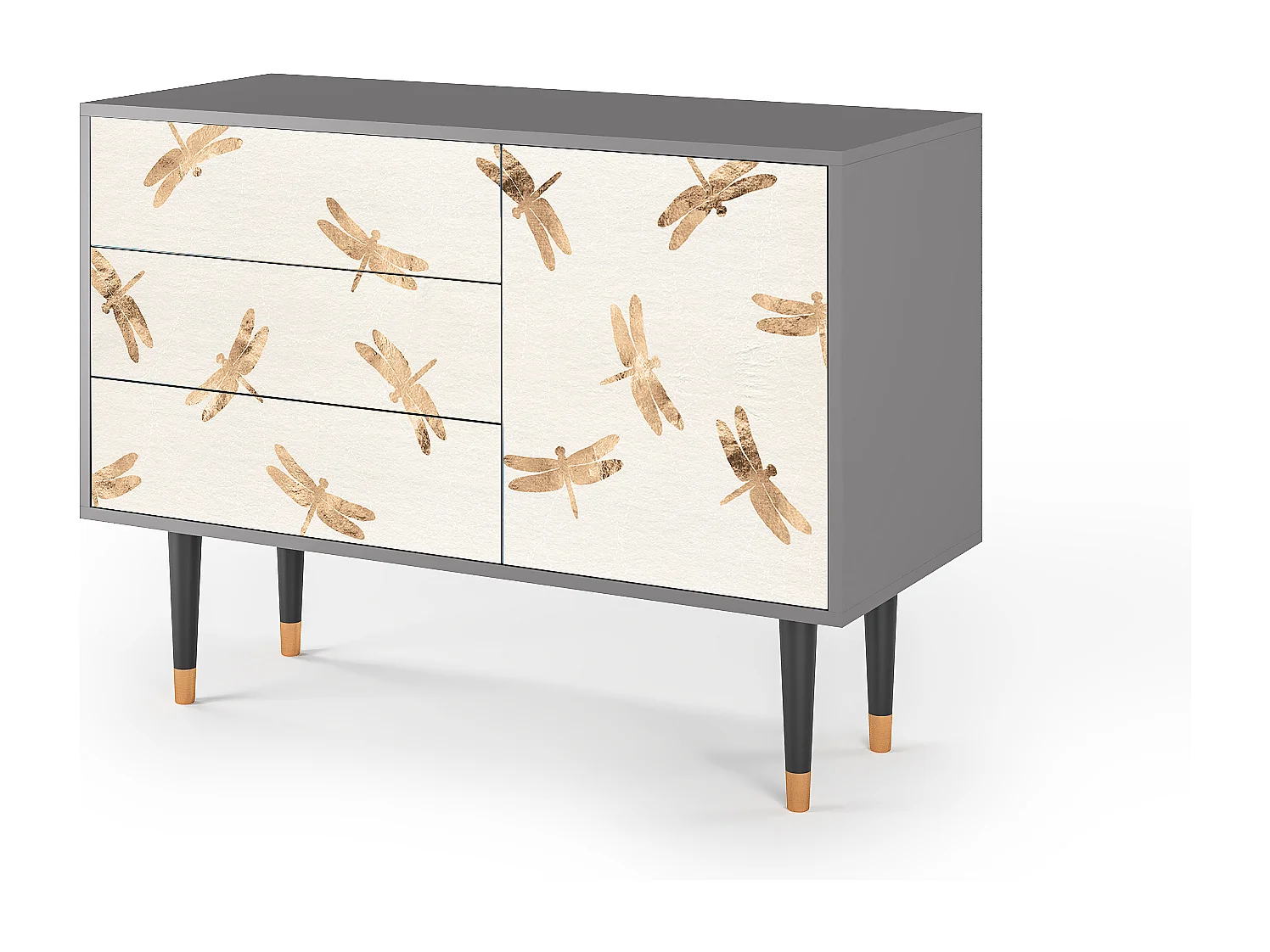 Buffet - 115х84х41 cm - S3 - Nude Dragonflies, Gris