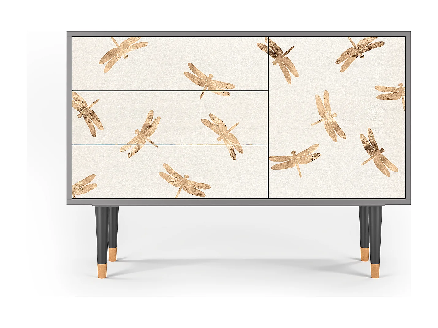 Credenza - 115х84х41 cm - S3 - Nude Dragonflies, Grigio