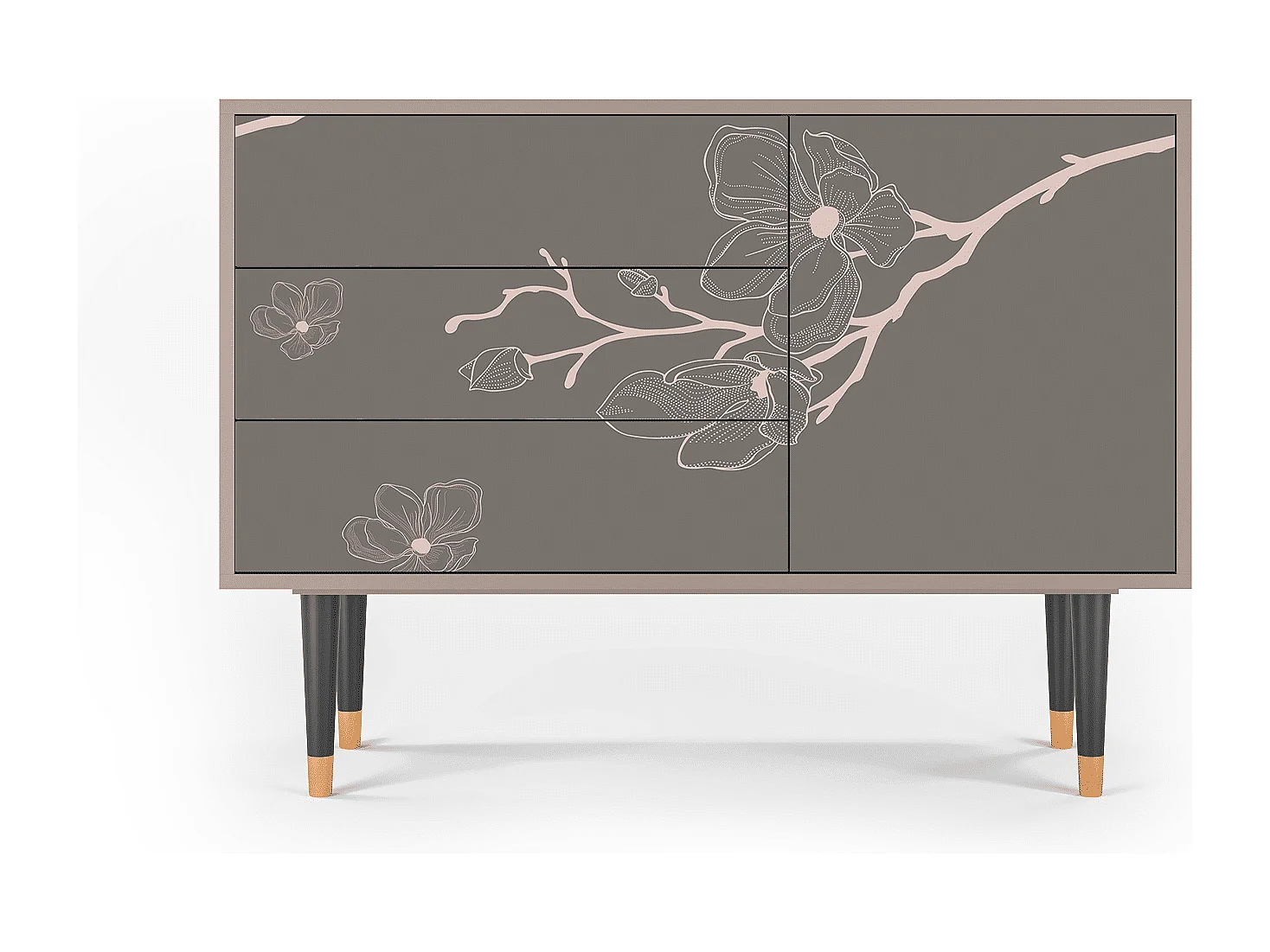 Buffet - 115х84х41 cm - S3 - Cherry Blossom, Latte
