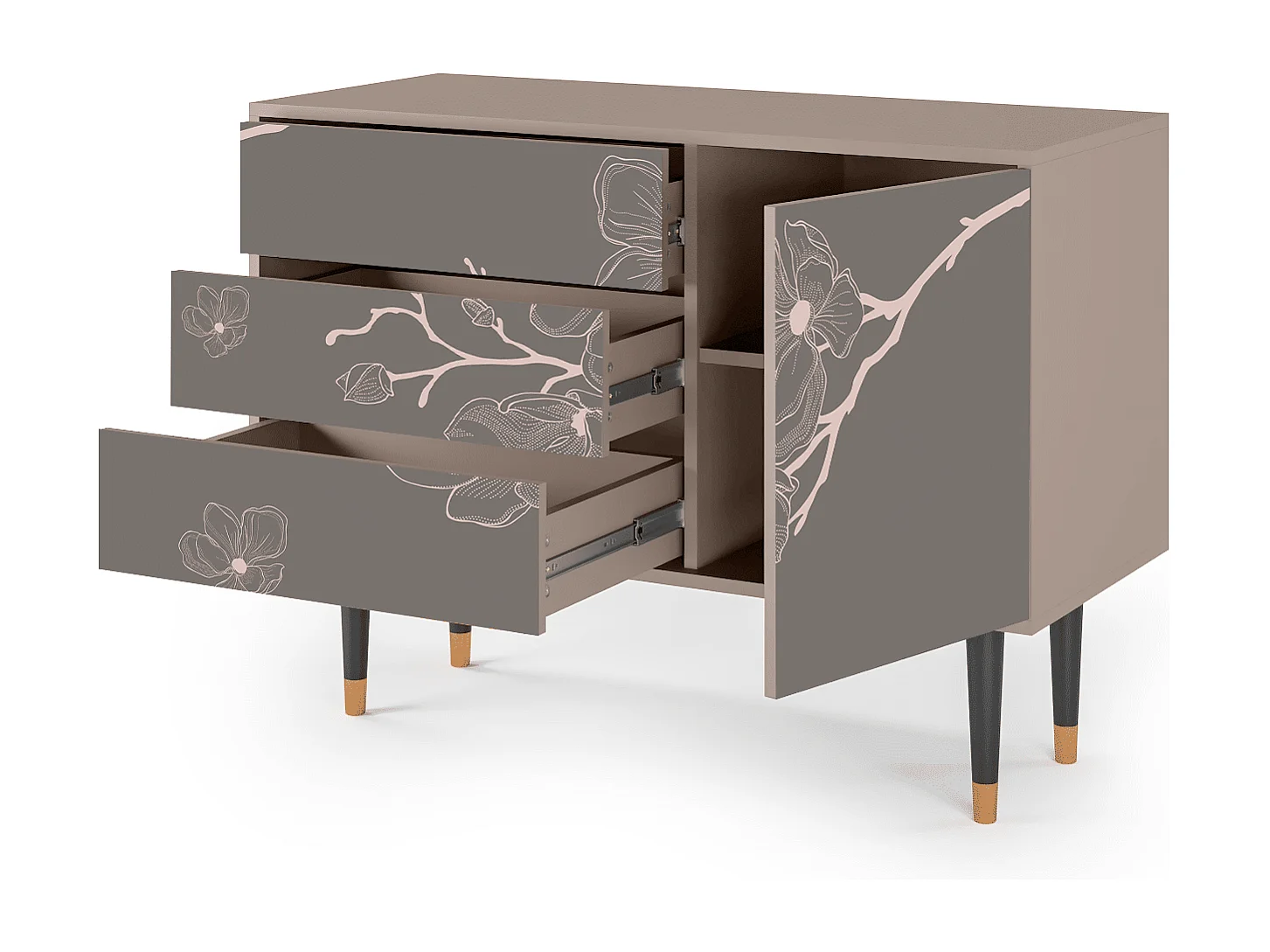 Buffet - 115х84х41 cm - S3 - Cherry Blossom, Latte